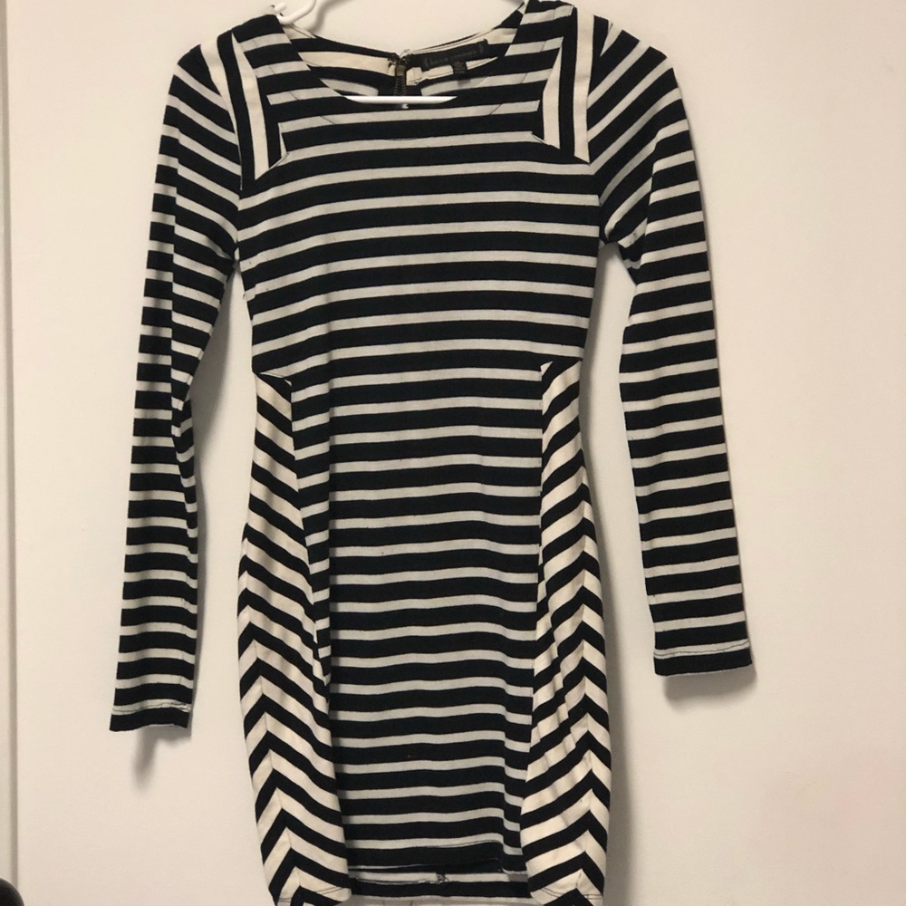 Striped Body Con Dress